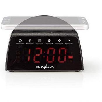 Nedis Radiodespertador Digital Ca rga Inalambrica para Tele