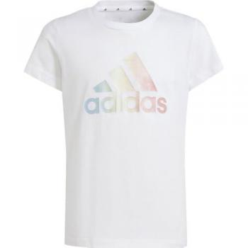 Camiseta M/C Junior Adidas G Ml T - Camiseta de niña, estampado metálico, manga corta, talla 13-14 años