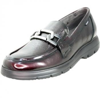 Mocasín Rojo Burdeos Fluchos GLADIS F1794 - Elegante y Funcional para Mujer