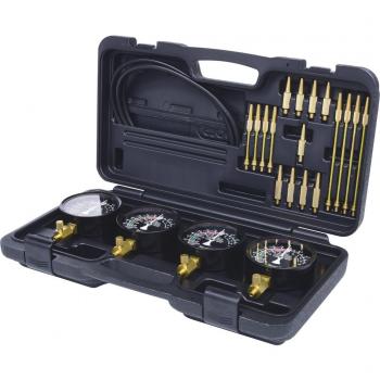 Aparato de prueba sincronizada de carburadores con 4 relojes sincronizados, 28 pzs - KS Tools 150.3600