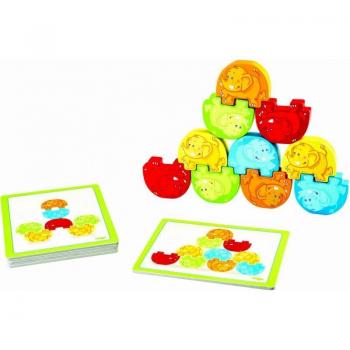 HABA Juego de Apilar Tambalefantes - Juguetes para Bebés, Dimensiones: 22x22x7 Cms