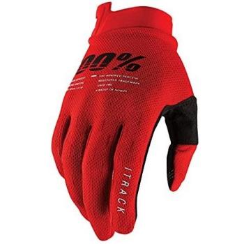 100% GUANTES ITRACK Glove Guantes, Adultos Unisex, Red