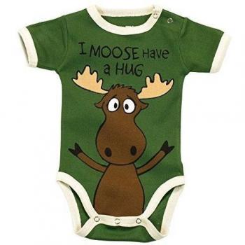 LazyOne Chicos I Moose Have a Hug Mameluco Bebé 18 Meses