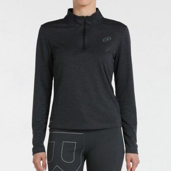 Bullpadel Zanga 1/4 Zip Camiseta De Manga Larga Mujeres Coral Talla M