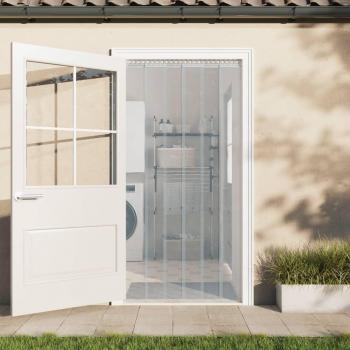 Tira de cortina para puertas PVC 300x2,6 mm 10 m Color Azul, Rojo y Transparente