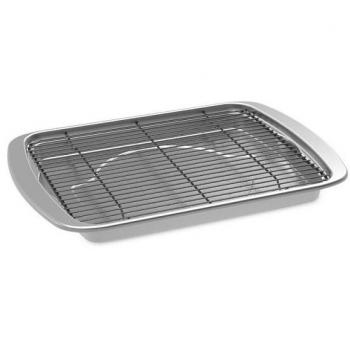 Nordic Ware Oven Crisp Baking Tray with Rack - 28 x 22.5 x 3 cm