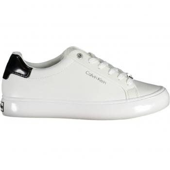 Calvin Klein Women's Sleek White Lace-Up Sneakers - Size 11 US/EU41