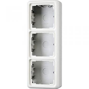 CAJA TRIPLE SUPERFÍCIE 223x81x35mm BLANCO ALPINO