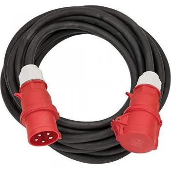 Cable de extensión CEE 32A 400V 10 metros H07RN-F 5G6 IP44 negro