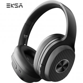 Auriculares Inalámbricos EKSA E5 con Bluetooth 5.0, Cancelación Activa de Ruido, Batería de 920mAH y Micrófono, Plegables y Over-Ear
