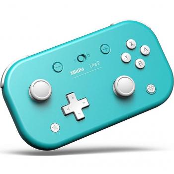 8Bitdo Lite 2 Turquesa Bluetooth/USB Gamepad Analógico/Digital para Android, Nintendo Switch, Nintendo Switch Lite y Raspberry Pi