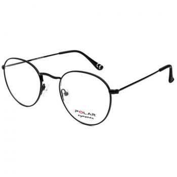 Polar PL Michigan 76 Gafas Recetadas para Hombre Negras con Armazones Negros y Lentes Recetados de 50