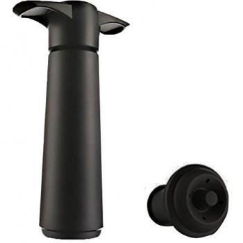 Vacu Vin 0854460 - Bomba de vacío en blíster con un tapón, color negro