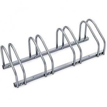 Soporte para Bicicletas Monzana de Metal para 4 Bicicletas, Ancho de Rueda Máx. 60mm, Fácil Montaje, Uso Interior y Exterior