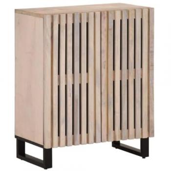 Aparador de madera maciza de mango 60x34x75 cm, armario de almacenaje, mueble aparador, mueble de almacenaje de cocina, bufé