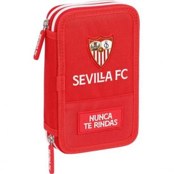 Plumier Doble Sevilla Fútbol Club Rojo (28 piezas)