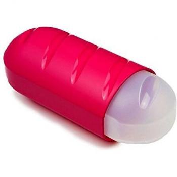 Tatay Porta Bocadillos y Alimentos, Extensible, Libre de BPA, Reutilizables, Apto Lavavajillas y Microondas, Congelacion hasta -40º, 1 Unidad, Color Rosa, Medidas 7,7 x 6,7 x 18 - 25 cm