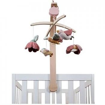 Little Dutch 8700 - Móvil musical de tela (37 x 52 x 75 cm), diseño de flores y mariposas