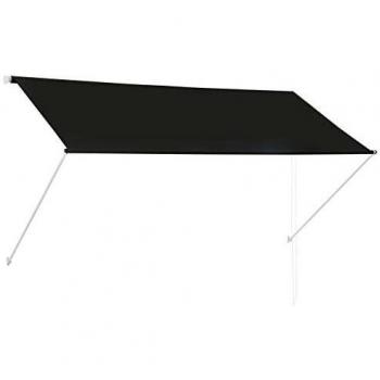 vidaXL Retractable Awning 250x150cm Anthracite Window Door Canopy Sun Screen