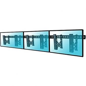Soporte Videowall Kimex para 3 Pantallas de TV de 49-55 con Sistema Push Pull VESA 600x400 y Capacidad Máxima de 45Kg