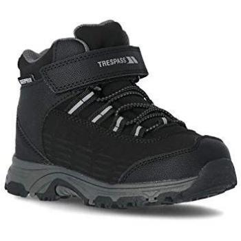 Botas de Senderismo Harrelson para Niños con Tira Adhesiva y Atado Elástico - Corte Medio - Color Negro