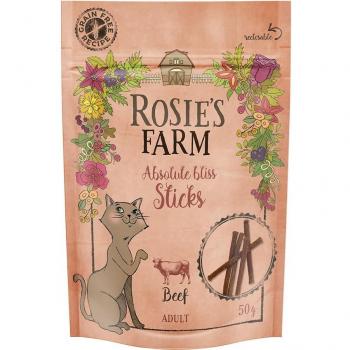Rosie's Farm Sticks Barritas con Vacuno para Gatos - 3 x 50 g / 5 x 50 g Pack Ahorro / 5 x 50 g Pack %