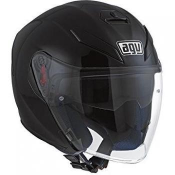 AGV K-5 Solid Casco Moto Jet, Hombre, Negro, MS