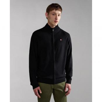 Napapijri Damavand Men's Full Zip Sweater in Black - XL