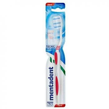 Mentadent Technic Clean Hard Toothbrush with Head Cover