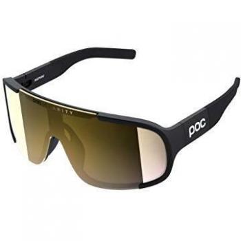 POC Aspire Men's Sunglasses - Uranium Black with Yellow Lens
