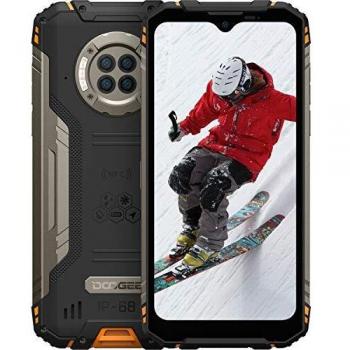 DOOGEE S96 Pro 8GB RAM + 128GB ROM Movil Libre, Cámara Cuádruple 48MP, Visión Nocturna + Frontal 16MP, 6350mAh Smartphone 4G, Android 10, 6.22 Inch, NFC, GPS, IP68 IP69K Móvil Resistente, Naranja
