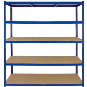 Estantería de Almacenamiento Extra Ancha T-Rax 5 Niveles Azul 160cm x 60cm