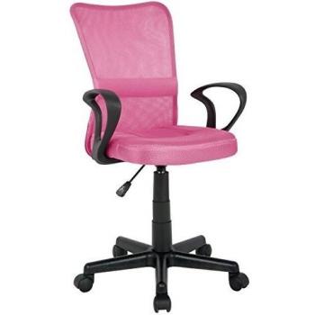 SixBros. Silla de Oficina Silla giratoria Fucsia - H-298F-2/2109