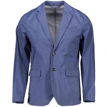Timeless Elegance Long Sleeve Jacket - IT50 | L Gant, Blazers, male, Blue, Size: L Classic Blue Nylon Jacket
