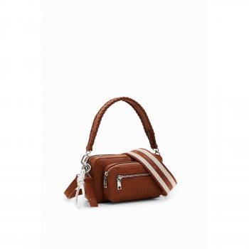 Desigual HALF LOGO 24 CAMBRIDGE Women's Shoulder Bag in Brown