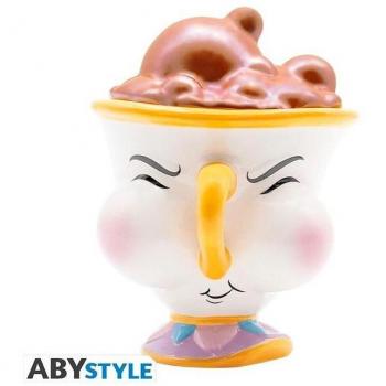 Taza 3D Disney La Bella y la Bestia Chip con Burbujas Multicolor 18x15x15 cm Pack de 2