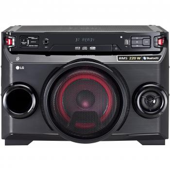 LG OM4560 - Microcadena (220 W, Bluetooth, LED), Color Negro