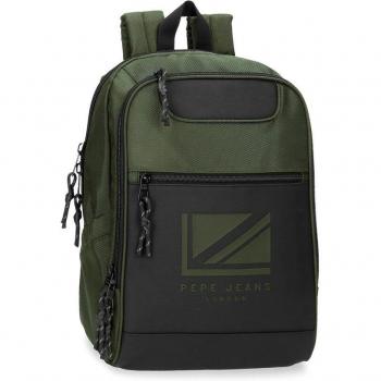 Mochila Pepe Jeans Bromley LDN para portátil 13,3' y tablet en verde.