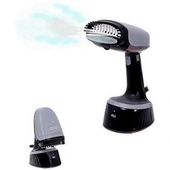 Camry Premium CR 5033 Vaporizador de Ropa Vertical, Cepillo a Vapor, Capacidad de 0.35 Litros, Potencia de 1800 W, Color Negro y Gris, Elimina Arrugas y Des