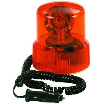 Luz de Advertencia Giratoria Naranja 12V con Imán