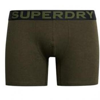 Pack de 3 bóxers de algodón orgánico verde Superdry para hombre