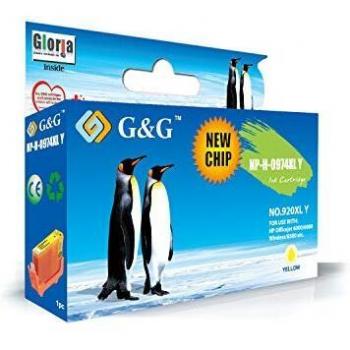 Cartucho de Tinta Amarillo G&G HP 920XL V2 Generico - Sustituto de CD974AE