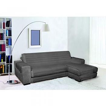 Elegant Copri sofá Acolchado, Gris Oscuro, 190 cm
