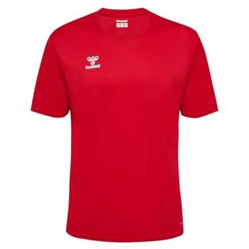 Hummel Essential Unisex Red Logo T-Shirt