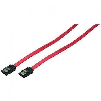 LogiLink CS0009 - Cable SATA con Latch 2X Macho de 0.3 m, Rojo