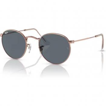 Ray-Ban RB3447 Round Metal Sunglasses, Color: Gold (9202R5), Unisex, Asian Fit, Size: 50