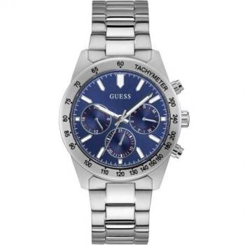 Guess Altitude Chronograph Stainless Steel Watch, Gray male, Size: ONE SIZE