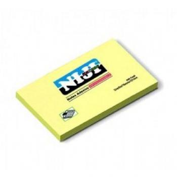 Taco de notas adhesivas amarillas 76x127 mm. 100 hojas Bismark 921009