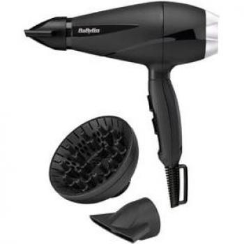 Secador de Pelo BaByliss Style Pro 2100 6710DE, 2100W, 3 temperaturas, 2 velocidades, Difusor incluido, Negro