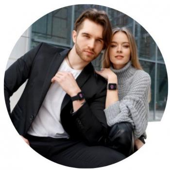 Garett GRC MAXX Black Smartwatch with AMOLED HD Display 1.78, Call & SMS, IP68 Waterproof